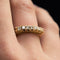 Bague 51 Bague jarretière en or jaune 18 carats et diamants 58 Facettes 19-339A-52