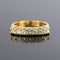 Bague 51 Bague jarretière en or jaune 18 carats et diamants 58 Facettes 19-339A-52