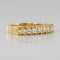 Bague 51 Bague jarretière en or jaune 18 carats et diamants 58 Facettes 19-339A-52