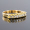 Bague 51 Bague jarretière en or jaune 18 carats et diamants 58 Facettes 19-339A-52