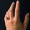 Bague 47 Bague ancienne en or jaune 18 carats avec améthyste et diamants 58 Facettes 19-431-54