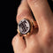 Bague 53 Bague chevalière intaille sur cornaline en or jaune 18 carats 58 Facettes 19-641-51