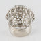 Bague 53 Bague cocktail en or blanc 18 carats et diamants 58 Facettes 19-588-51
