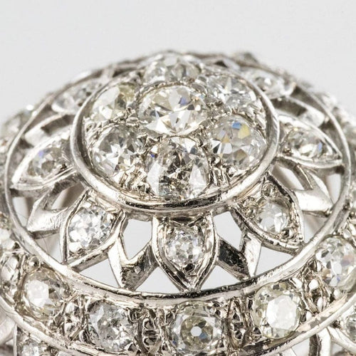 Bague 53 Bague cocktail en or blanc 18 carats et diamants 58 Facettes 19-588-51