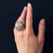 Bague 53 Bague cocktail en or blanc 18 carats et diamants 58 Facettes 19-588-51