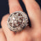 Bague 53 Bague cocktail en or blanc 18 carats et diamants 58 Facettes 19-588-51
