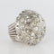 Bague 53 Bague cocktail en or blanc 18 carats et diamants 58 Facettes 19-588-51