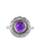 Bague 58 Bague ancienne Art déco en or blanc 18 carats, améthyste et diamants 58 Facettes 20-131-50