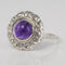 Bague 58 Bague ancienne Art déco en or blanc 18 carats, améthyste et diamants 58 Facettes 20-131-50