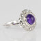 Bague 58 Bague ancienne Art déco en or blanc 18 carats, améthyste et diamants 58 Facettes 20-131-50
