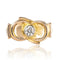 Bague 55 Bague nœud vintage en or jaune 18 carats et diamant 58 Facettes 20-093-53