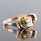 Bague 55 Bague nœud vintage en or jaune 18 carats et diamant 58 Facettes 20-093-53
