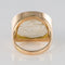 Bague 59 Bague en or rose 18 carats - Intaille sur quartz 58 Facettes 20-082-55