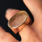 Bague 59 Bague en or rose 18 carats - Intaille sur quartz 58 Facettes 20-082-55