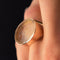 Bague 59 Bague en or rose 18 carats - Intaille sur quartz 58 Facettes 20-082-55