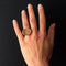 Bague 59 Bague en or rose 18 carats - Intaille sur quartz 58 Facettes 20-082-55