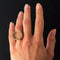 Bague 59 Bague en or rose 18 carats - Intaille sur quartz 58 Facettes 20-082-55