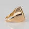 Bague 59 Bague en or rose 18 carats - Intaille sur quartz 58 Facettes 20-082-55