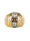 Bague 54 Bague boule rétro en or jaune 18 carats et diamants 58 Facettes 20-170-52
