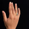 Bague 54 Bague boule rétro en or jaune 18 carats et diamants 58 Facettes 20-170-52