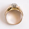 Bague 54 Bague boule rétro en or jaune 18 carats et diamants 58 Facettes 20-170-52