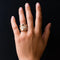 Bague 50 Bague jonc godrons pavée de diamants en or rose 18 carats 58 Facettes 20-238-47