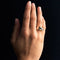 Bague 52 Bague tank en or jaune 18 carats avec saphir, rubis et diamant 58 Facettes 20-349-49