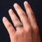 Bague 53 Bague fils en or blanc 18 carats et diamants 58 Facettes 20-147-50