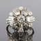 Bague 51 Bague pétales en or blanc 18 carats et diamants 58 Facettes 20-150-49