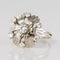Bague 51 Bague pétales en or blanc 18 carats et diamants 58 Facettes 20-150-49
