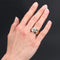 Bague 56 Bague tank en or rose 18 carats et platine avec diamants 58 Facettes 20-322-52