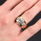 Bague 56 Bague tank en or rose 18 carats et platine avec diamants 58 Facettes 20-322-52