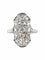 Bague 53 Bague style Art déco en or blanc 18 carats et diamants 58 Facettes 20-263-57
