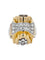 Bague 60 Bague tank nœud en or jaune 18 carats, platine et diamants 58 Facettes 20-593-55