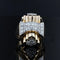 Bague 60 Bague tank nœud en or jaune 18 carats, platine et diamants 58 Facettes 20-593-55