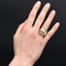 Bague 60 Bague tank nœud en or jaune 18 carats, platine et diamants 58 Facettes 20-593-55