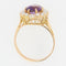 Bague 57 Bague ancienne en or jaune 18 carats, améthyste et perles 58 Facettes 20-569-50