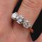 Bague 55 Bague jarretière ancienne - Or jaune 18 carats, platine et diamants 58 Facettes 21-001-50
