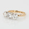 Bague 55 Bague jarretière ancienne - Or jaune 18 carats, platine et diamants 58 Facettes 21-001-50