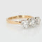 Bague 55 Bague jarretière ancienne - Or jaune 18 carats, platine et diamants 58 Facettes 21-001-50