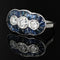 Bague 52 Bague Art déco en or blanc 18 carats, saphirs et diamants 58 Facettes 21-024-50
