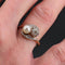 Bague 52 Bague toi et moi ancienne en or jaune et platine, diamants et perle fine 58 Facettes 20-509-48