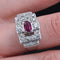 Bague 51 Bague Art déco en platine, rubis et diamants 58 Facettes 20-600-48