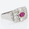 Bague 51 Bague Art déco en platine, rubis et diamants 58 Facettes 20-600-48