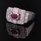 Bague 51 Bague Art déco en platine, rubis et diamants 58 Facettes 20-600-48