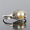 Bague 58 Art déco - Bague en platine avec perle de culture et diamants 58 Facettes 19-278-54