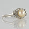 Bague 58 Art déco - Bague en platine avec perle de culture et diamants 58 Facettes 19-278-54