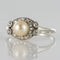 Bague 58 Art déco - Bague en platine avec perle de culture et diamants 58 Facettes 19-278-54