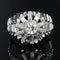 Bague 62 Bague dôme en or blanc 18 carats et diamants baguette 58 Facettes 20-589-59