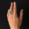 Bague 62 Bague chevalière vintage en or jaune 18 carats au chrysoprase 58 Facettes 19-410-58